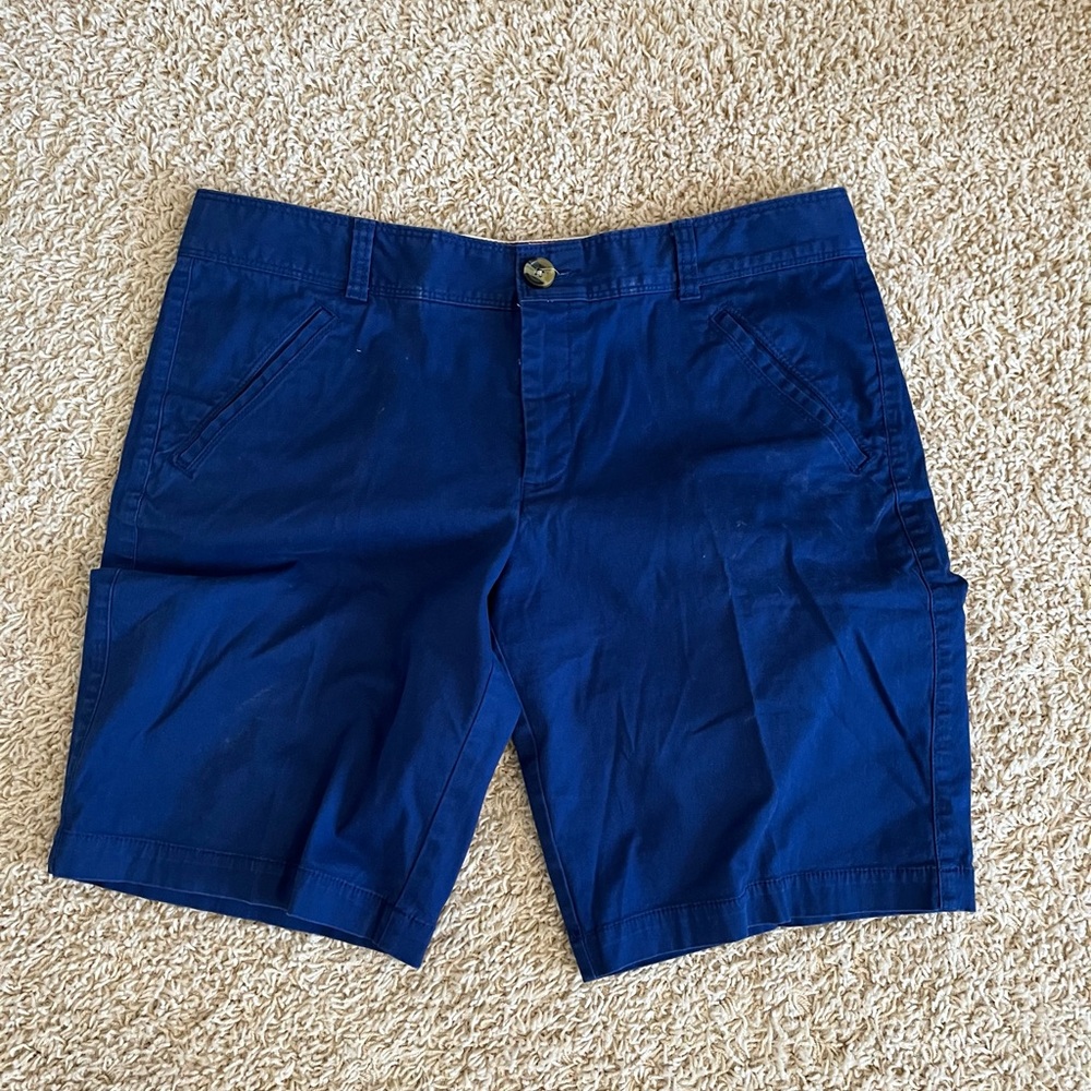 Dockers Men's Navy Flat Front Shorts